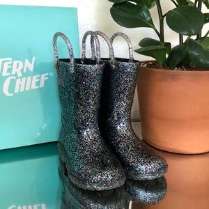 Western Chief glitter toddler rain boots